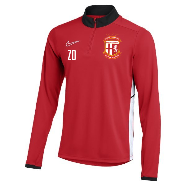 NIKE RED 1/4 ZIP TOP